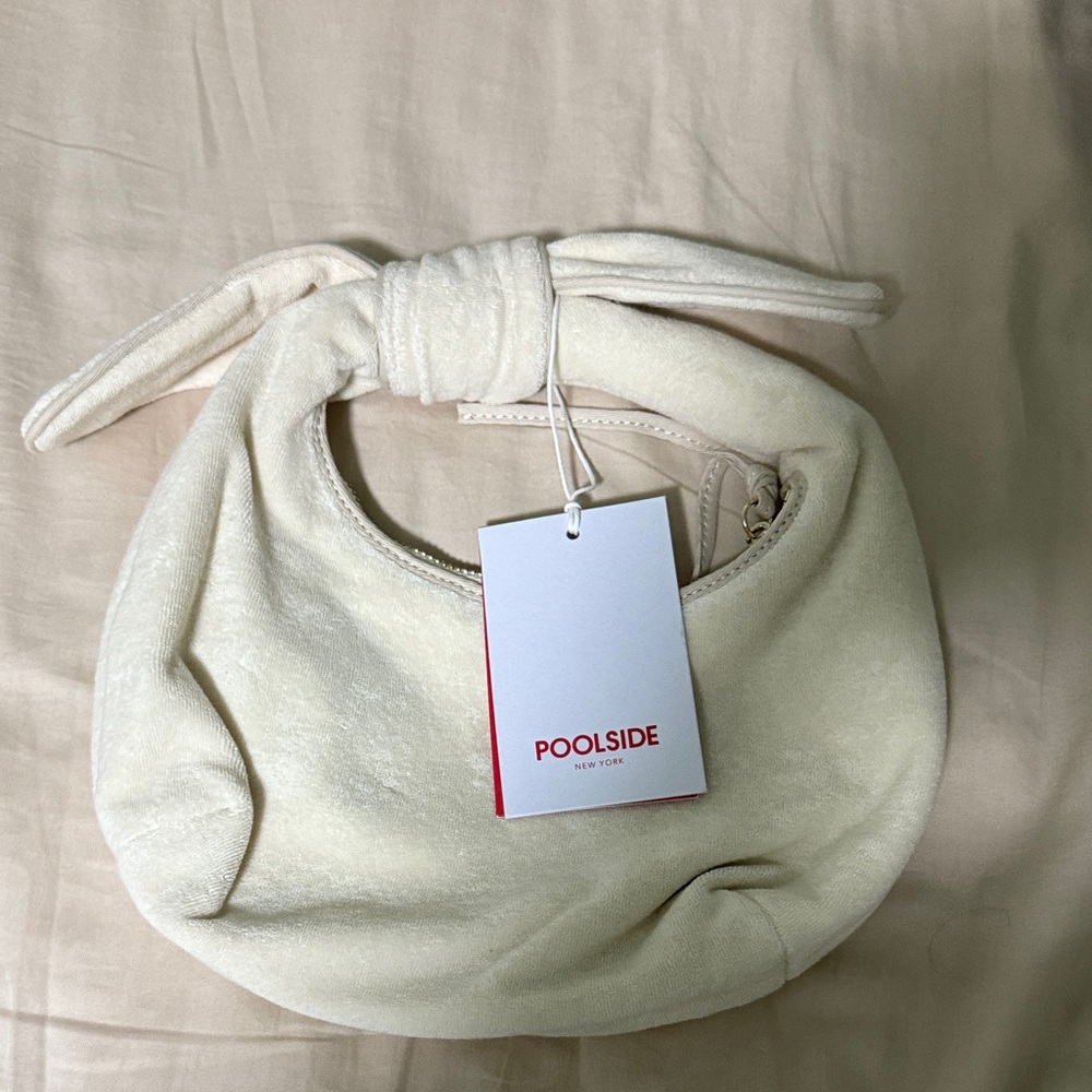 NWT Poolside Ivory, the Josie terry Bag